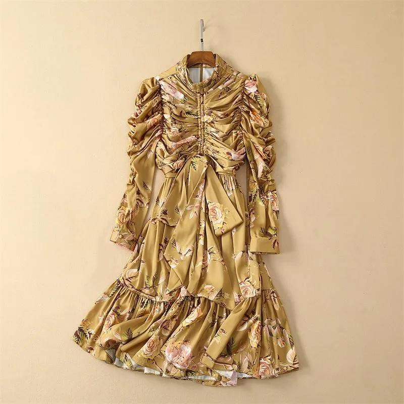 Women Summer Dress 2019 High Quality Runway Stand Collar Three Quarter Sleeve Printed Dress Casual Mini Dresses NP0372Y
Women Summer Dress 2019 High Quality Runway Stand Collar Three Quarter Sleeve Printed Dress Casual Mini Dresses NP0372Y