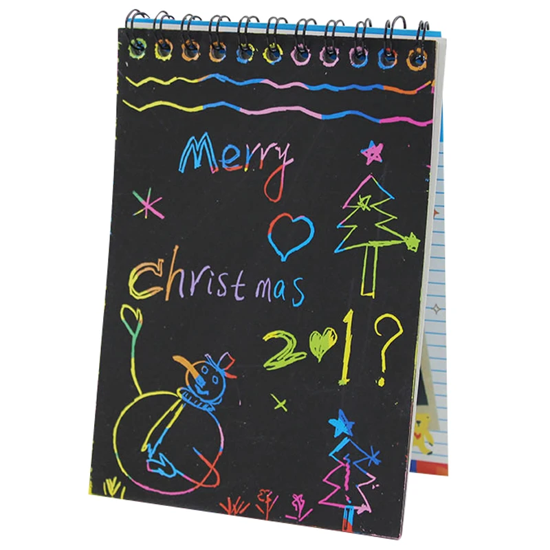 New 1pcs Scratch Notes Black Cardboard Creative DIY Drawing Sketch Notes with a pen for Kids Toy Notebook School Supplies
New 1pcs Scratch Notes Black Cardboard Creative DIY Drawing Sketch Notes with a pen for Kids Toy Notebook School Supplies