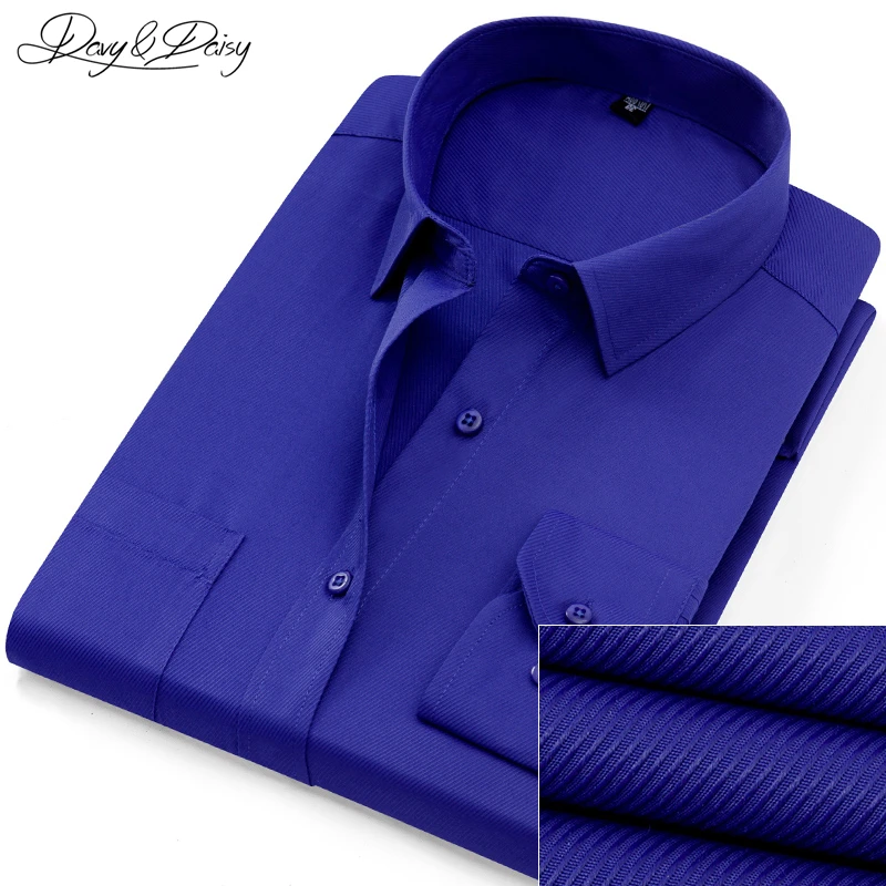 DAVYDAISY 2019 Men Shirt Autumn Long Sleeve Turn Down Collar Shirt Men Formal Solid Twill Striped Business Social Shirt DS-243
DAVYDAISY 2019 Men Shirt Autumn Long Sleeve Turn Down Collar Shirt Men Formal Solid Twill Striped Business Social Shirt DS-243
