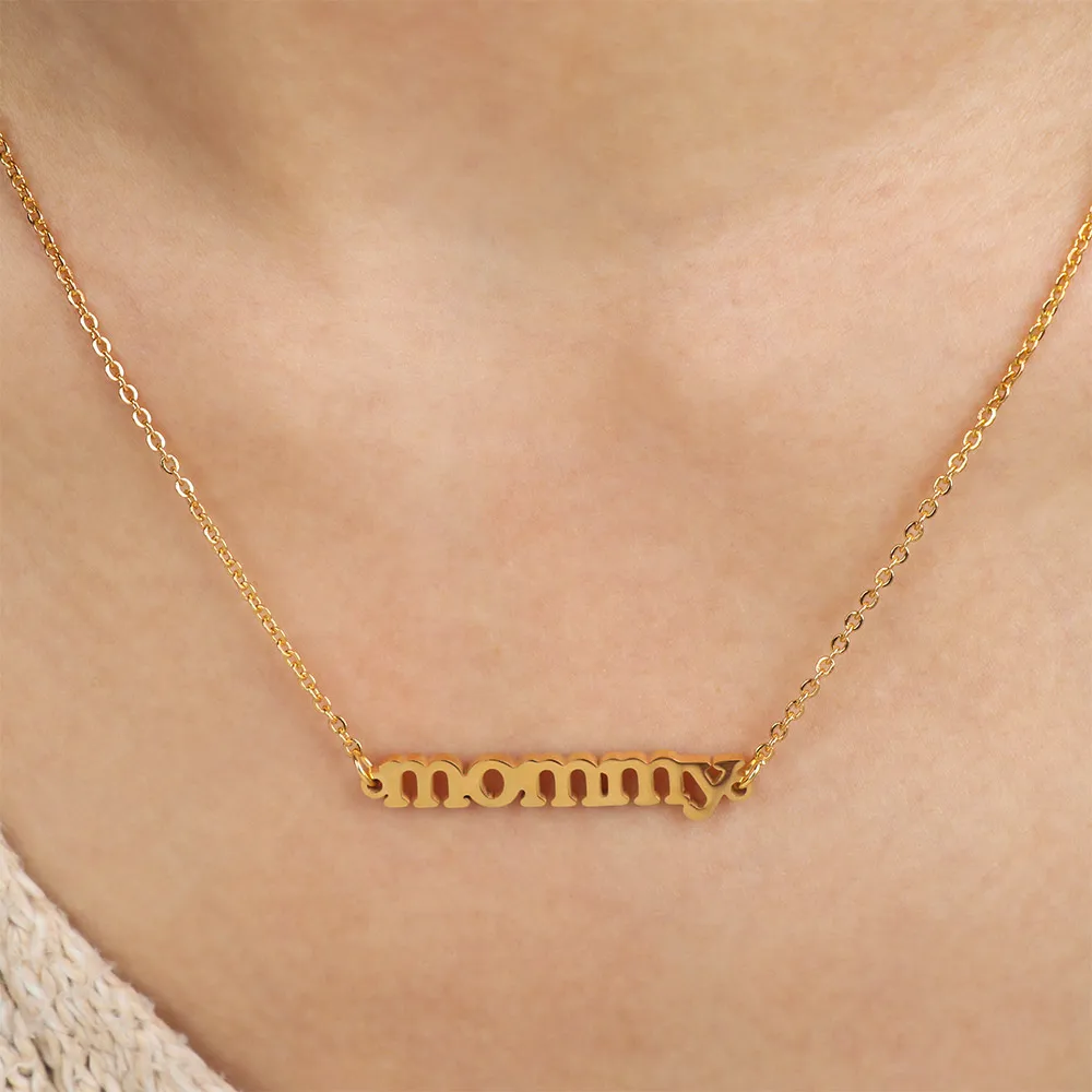 1Pc Stainless Steel Family Gift for Mother Letter Mom Mommy Pendant Necklaces Gold Silver Color Fashion Statement Jewelry
1Pc Stainless Steel Family Gift for Mother Letter Mom Mommy Pendant Necklaces Gold Silver Color Fashion Statement Jewelry