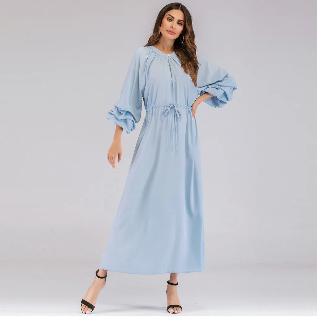Casual Women Dress Muslim Solid Loose Long Sleeve Arab Dress Solid color Middle East Ramadan Arab Islamic Jilbab Dress female
Casual Women Dress Muslim Solid Loose Long Sleeve Arab Dress Solid color Middle East Ramadan Arab Islamic Jilbab Dress female