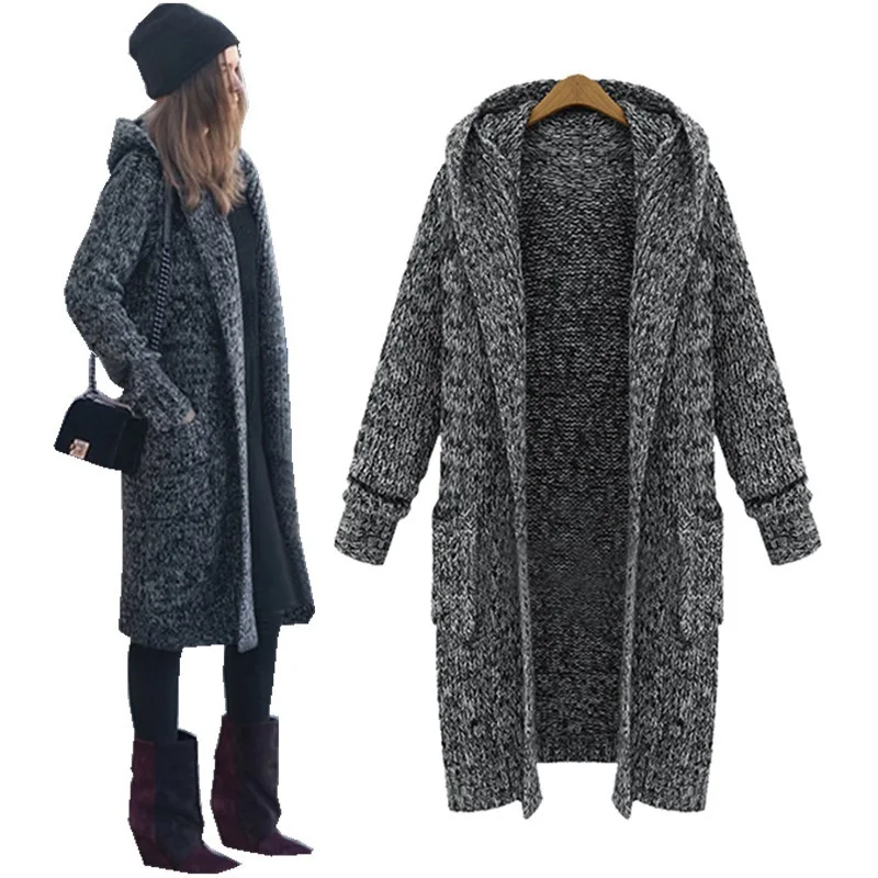 Harajuku Long Cardigan Ladies Spring Fashion Long Knitting Thick Sweater Women Large Coat Casual Jacket Winter Clothing Sweater
Harajuku Long Cardigan Ladies Spring Fashion Long Knitting Thick Sweater Women Large Coat Casual Jacket Winter Clothing Sweater