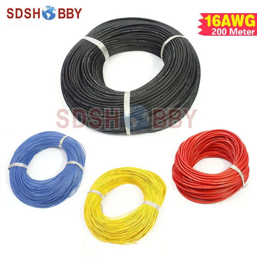 200 Meter 16AWG Silicone Wire/ Silica Gel Wire/ Silicone Cable (252/0.016, OD: 3.0)
200 Meter 16AWG Silicone Wire/ Silica Gel Wire/ Silicone Cable (252/0.016, OD: 3.0)