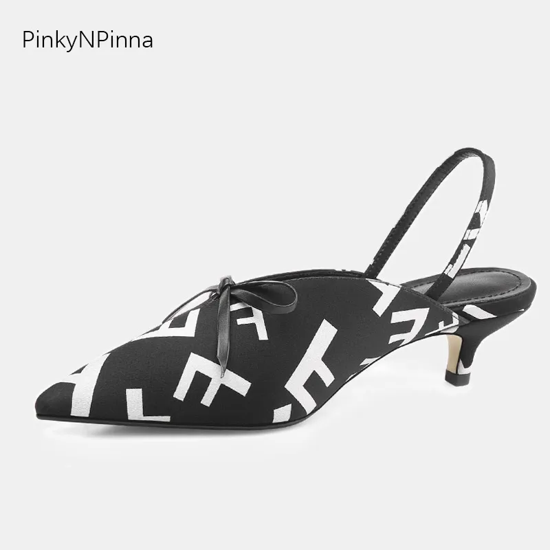 Ladies pumps silk satin slingback kitten heels sheepskin leather insole black white women pointed toe summer shoes plus size
Ladies pumps silk satin slingback kitten heels sheepskin leather insole black white women pointed toe summer shoes plus size