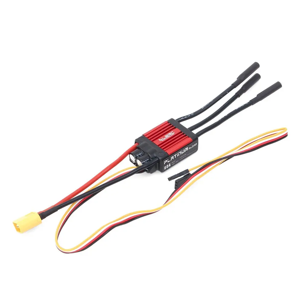 ALZRC Platinum 50A/60A V4 Brushless Speed Control ESC 3-6S Lipo for Multicopter Qudcopter Airplane Drone Helicopter Part
ALZRC Platinum 50A/60A V4 Brushless Speed Control ESC 3-6S Lipo for Multicopter Qudcopter Airplane Drone Helicopter Part