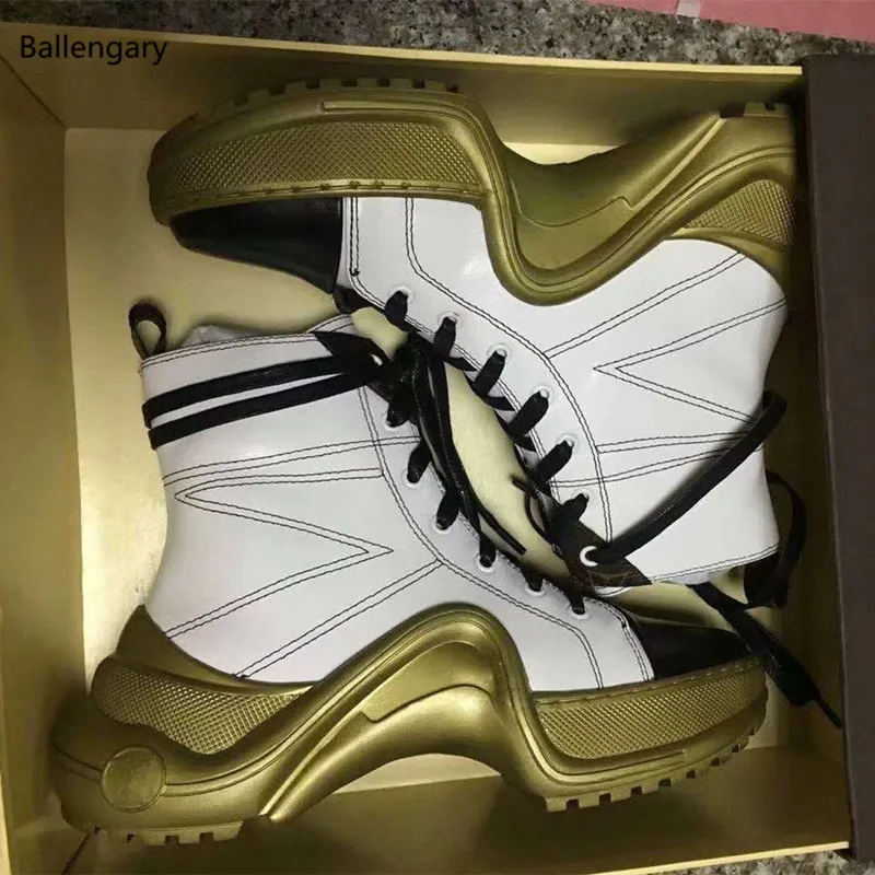 Archlight Silver Gold Leather Casual Shoes Ultra Fashion Booties Lace Up Chunky Heels Trainers Multi Colors Sneakers For Women's
Archlight Silver Gold Leather Casual Shoes Ultra Fashion Booties Lace Up Chunky Heels Trainers Multi Colors Sneakers For Women's