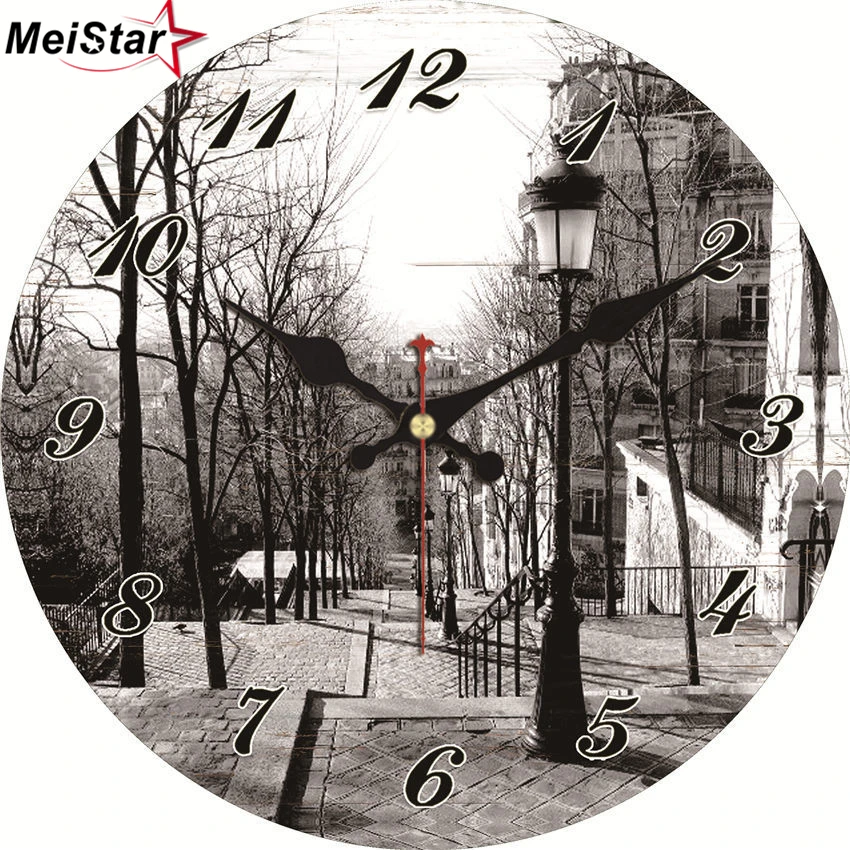 MEISTAR Vintage Home Decoration Wall Clock Beautiful Scenery Design Silent Home Office Cafe Watch Home Decor Wall Clocks
MEISTAR Vintage Home Decoration Wall Clock Beautiful Scenery Design Silent Home Office Cafe Watch Home Decor Wall Clocks