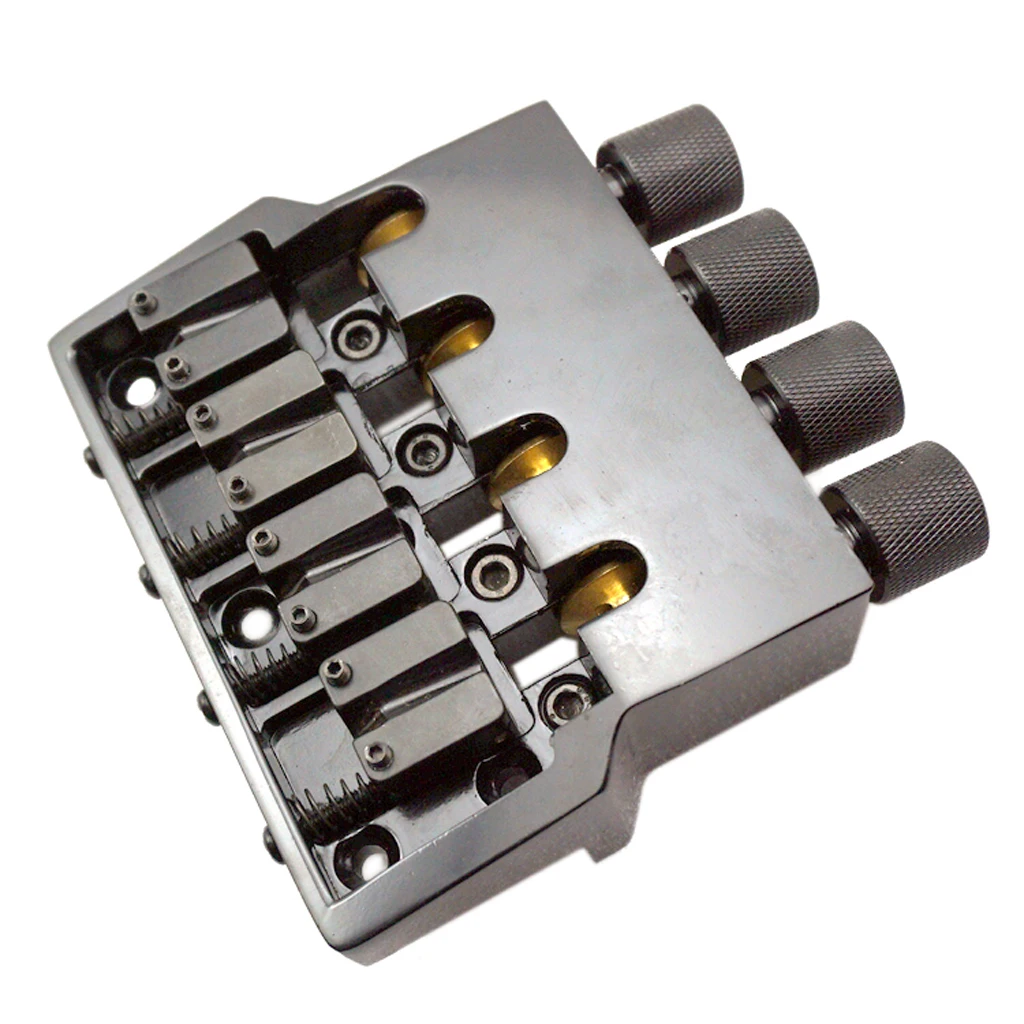 Black Bass Replacement Bridge Nut Set for Headless Electric Bass Accessory 97 x 96.5mm