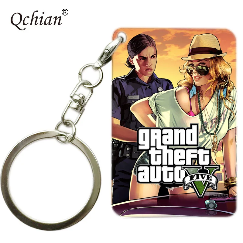 Urban Crime Racecar Game Grand Theft Auto GTA5 Exquisite Color Photo Printing Series Keychain Keys Decorative Pendant Jewelry
Urban Crime Racecar Game Grand Theft Auto GTA5 Exquisite Color Photo Printing Series Keychain Keys Decorative Pendant Jewelry
