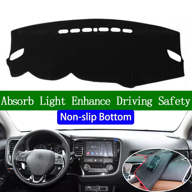 For Mitsubishi outlander 2013 2014 2015-2019 Non-slip Bottom Dashboard Cover Car Decals Stickers Interior Accessories | Автомобили и