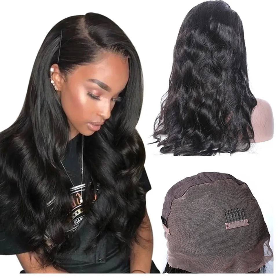 Pre Plucked Full Lace Human Hair Wig With Baby Hair Brazilian Body Wave Full Lace Wig Wet And Wavy Wigs Glueless Black For Women
Pre Plucked Full Lace Human Hair Wig With Baby Hair Brazilian Body Wave Full Lace Wig Wet And Wavy Wigs Glueless Black For Women