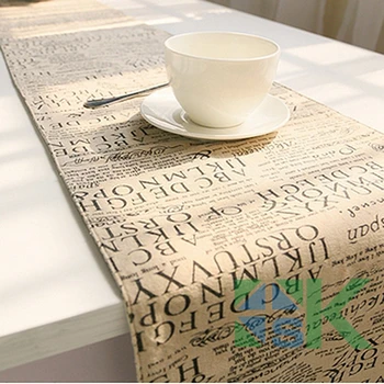 New Arrival European style Letter Pattern Table Runner Lace White Natural Jute Home Decor Table Runner 30*180cm
New Arrival European style Letter Pattern Table Runner Lace White Natural Jute Home Decor Table Runner 30*180cm