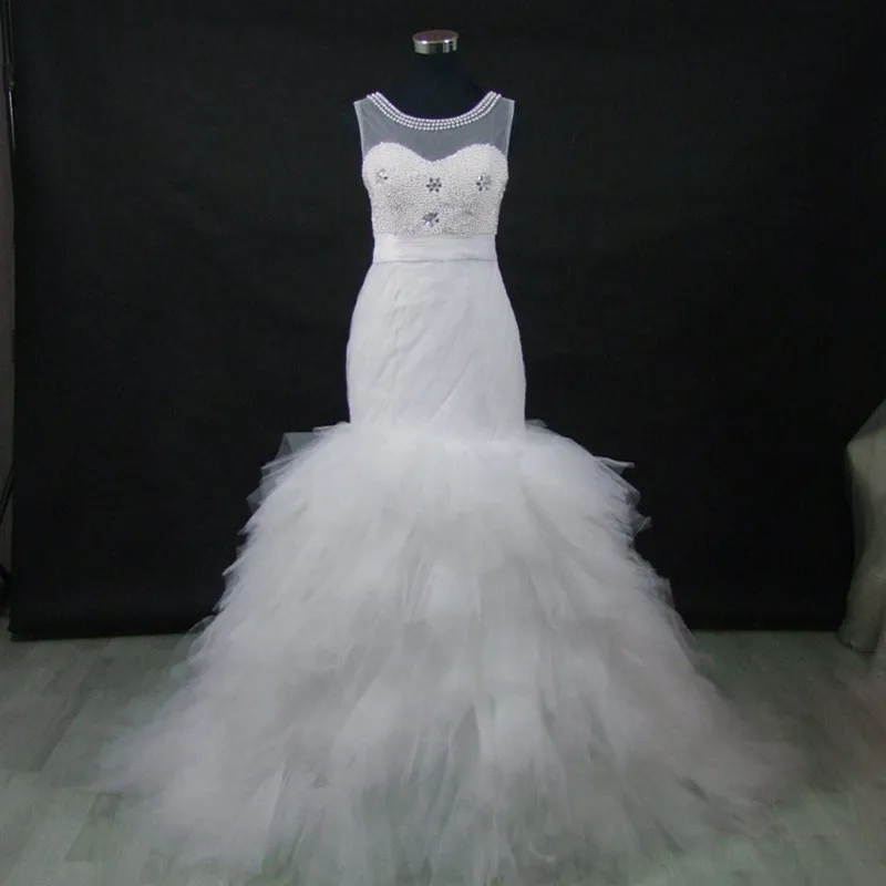 QQ Lover 2019 African Mermaid Wedding Dress Pearls Beading Pleated Bridal Wedding Gown
QQ Lover 2019 African Mermaid Wedding Dress Pearls Beading Pleated Bridal Wedding Gown