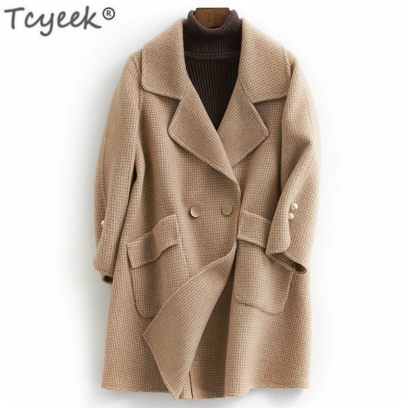 Tcyeek Women Coats Autumn Winter Wool Coat Female Sided Woolen Clothes Spring Plaid Jackets Abrigos Mujer Invierno 2019 LWL1318
Tcyeek Women Coats Autumn Winter Wool Coat Female Sided Woolen Clothes Spring Plaid Jackets Abrigos Mujer Invierno 2019 LWL1318