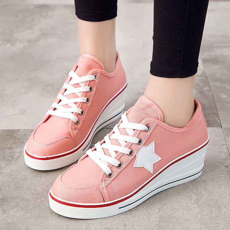 Dropshipping 2019 Women Wedges Sneakers Canvas Shoes Woman High Heels Casual Shoes Female Height Increasing Platform XYZ105
Dropshipping 2019 Women Wedges Sneakers Canvas Shoes Woman High Heels Casual Shoes Female Height Increasing Platform XYZ105
