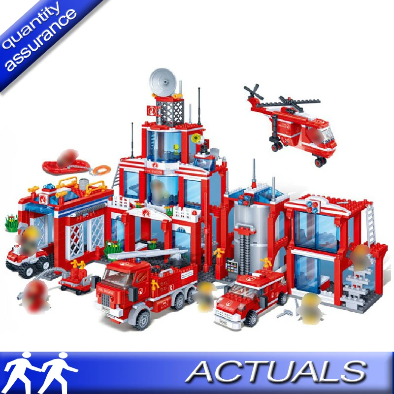 Compatible With Lego 60110 Fire Station Bricks Set Fireman Building Blocks Fireman Blocks 8355 Banbao Building Blocks DIY Toys
Compatible With Lego 60110 Fire Station Bricks Set Fireman Building Blocks Fireman Blocks 8355 Banbao Building Blocks DIY Toys