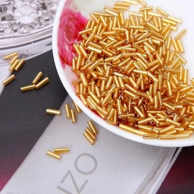 2017 Hot Sale 2*6MM 60G/1440Pcs Silver Core Czech Glass Seed Bugle Beads Jewelry Garment Accessories Gold
2017 Hot Sale 2*6MM 60G/1440Pcs Silver Core Czech Glass Seed Bugle Beads Jewelry Garment Accessories Gold