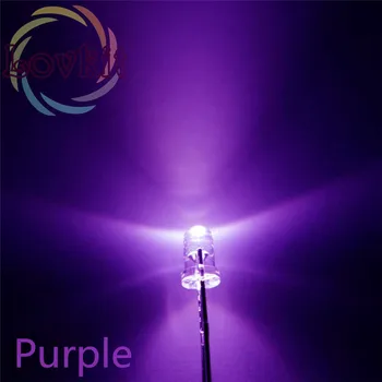 100pcs 3mm Round Top Purple led 3mm Ultra Bright LEDs Bulb Lamp light Emitting Diodes High Quality Components Retail Wholesale 
100pcs 3mm Round Top Purple led 3mm Ultra Bright LEDs Bulb Lamp light Emitting Diodes High Quality Components Retail Wholesale