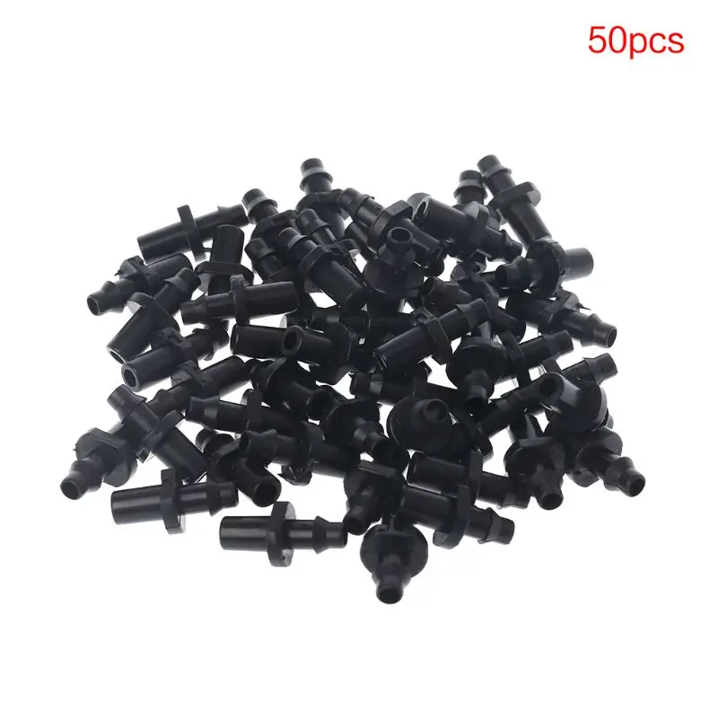

50Pcs/Bag 4/7mm Mist Spray Connector Garden Hose Single Barbed Joints Watering Micro Irrigation System Nozzle Sprinklers Connect