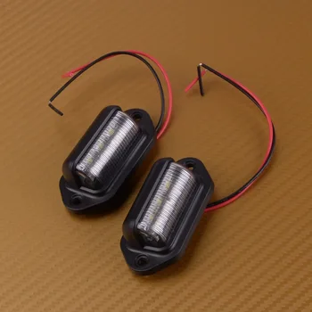 DWCX 1Pair 12V Car Truck License Plate White LED Light Lamp 6000K Waterproof 6000K 0.3A 1.8W for Universal 
DWCX 1Pair 12V Car Truck License Plate White LED Light Lamp 6000K Waterproof 6000K 0.3A 1.8W for Universal