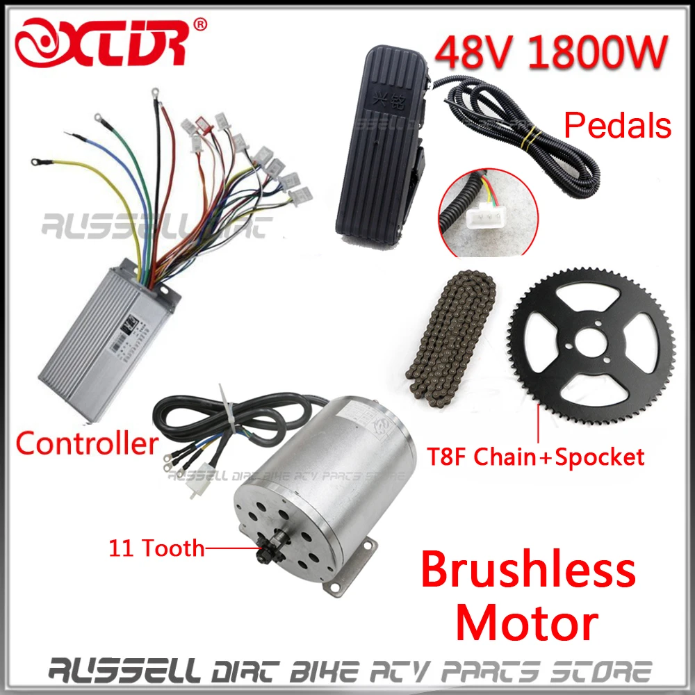 E-Bike 1800W 48V Brushless Motor Controller Throttle Pedals Charging Electric Go kart ATV Ebike Black
E-Bike 1800W 48V Brushless Motor Controller Throttle Pedals Charging Electric Go kart ATV Ebike Black