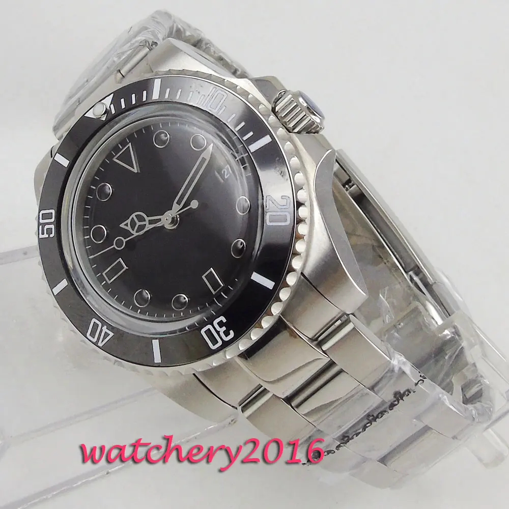 40mm Bliger Sterile Dial ceramic Bezel Deployment Clasp Automatic Movement men's Watch
40mm Bliger Sterile Dial ceramic Bezel Deployment Clasp Automatic Movement men's Watch