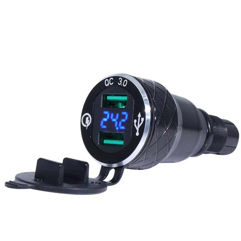 Motorcycle USB Quick Charge 3.0 Dual USB Motorcycle Charger Socket Adapter Voltage LED Digital Display USB Motos Waterproof
Motorcycle USB Quick Charge 3.0 Dual USB Motorcycle Charger Socket Adapter Voltage LED Digital Display USB Motos Waterproof