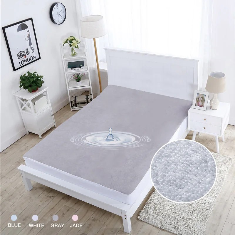 Terry Waterproof Mattress Cover Anti-mite Mattress Protector For Bed Bug And Bed Wetting Suit For Russian Mattress Size
Terry Waterproof Mattress Cover Anti-mite Mattress Protector For Bed Bug And Bed Wetting Suit For Russian Mattress Size