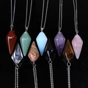 10 PCS Natural Purple Amethysts Clear Quartz Tiger Eye Stone Hexagon Pyramid Reiki Pendulum Stone Pendant Necklace Jewelry
10 PCS Natural Purple Amethysts Clear Quartz Tiger Eye Stone Hexagon Pyramid Reiki Pendulum Stone Pendant Necklace Jewelry