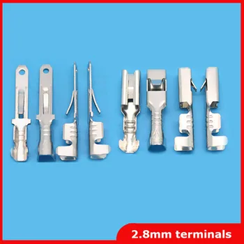 Free shipping 50pair=100pcs 2.8 Male&Female Spade Cable Wire Terminals Square Insert for 2.8mm Connectors
Free shipping 50pair=100pcs 2.8 Male&Female Spade Cable Wire Terminals Square Insert for 2.8mm Connectors