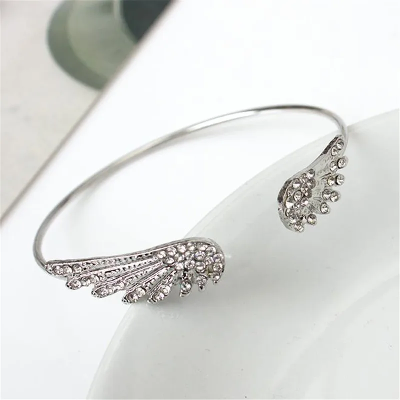 ZN Angel Wings Bracelet Adjustable Woman Riding Bike Jewelry Gifts Open Bracelet Silver Plated Crystal bracelets for women
ZN Angel Wings Bracelet Adjustable Woman Riding Bike Jewelry Gifts Open Bracelet Silver Plated Crystal bracelets for women
