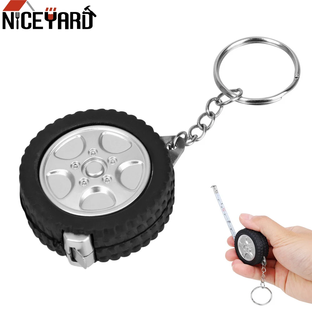 NICEYARD 1m Tire Shape Centimeter/Feet for Travel Camping Tape Measure Mini Retractable Tape Sewing Tool Keychain Ruler
NICEYARD 1m Tire Shape Centimeter/Feet for Travel Camping Tape Measure Mini Retractable Tape Sewing Tool Keychain Ruler
