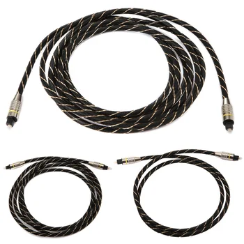 1m/2m/3m Digital Optical Audio Cable Fiber Toslink Male Optic Cord Nylon Braided OD6.0 Toslink Cable for CD/DVD/VCR/MINI Disc
1m/2m/3m Digital Optical Audio Cable Fiber Toslink Male Optic Cord Nylon Braided OD6.0 Toslink Cable for CD/DVD/VCR/MINI Disc