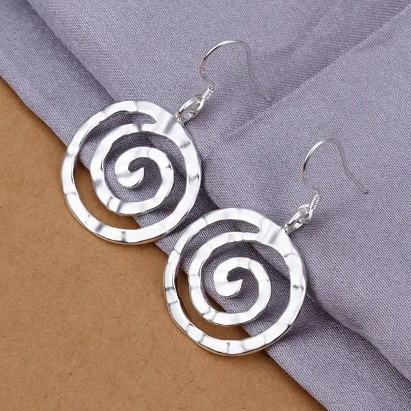 Wedding jewelry women lady Silver color exquisite gorgeous fashion charm female models circular threaded silver earrings E353
Wedding jewelry women lady Silver color exquisite gorgeous fashion charm female models circular threaded silver earrings E353