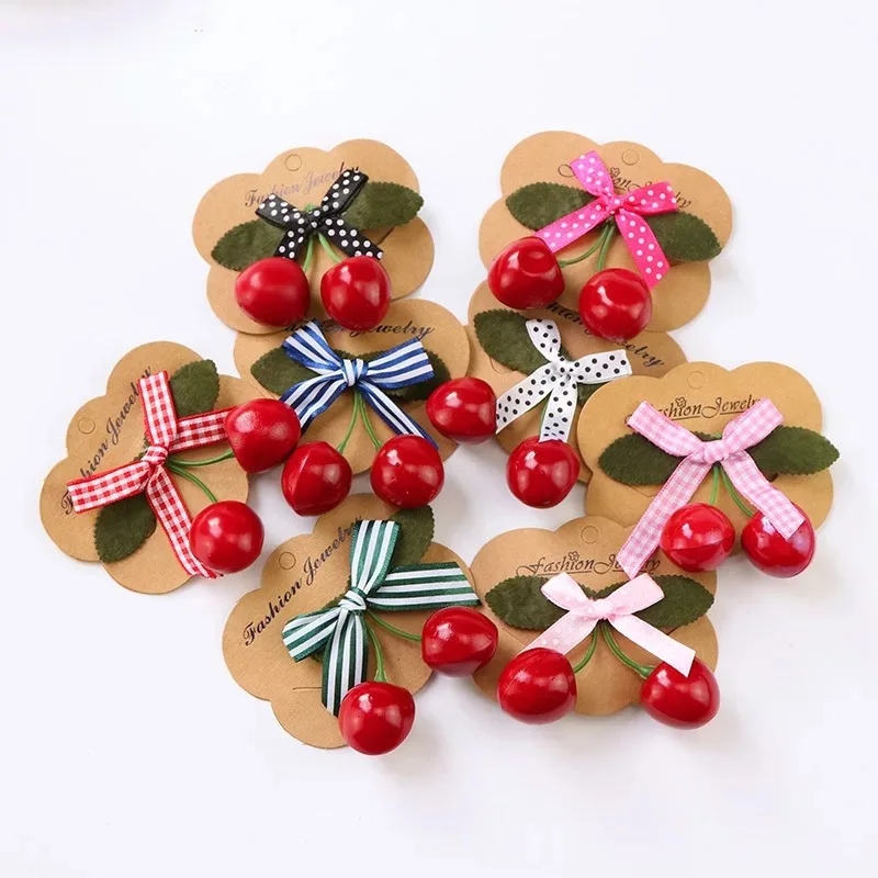 1Pair New Red Cherry Hairpin Cute Princess Ribbon Dots Bow Hair Accessories Women Girl Hair Clips Party Birthday Gift Hairgrips
1Pair New Red Cherry Hairpin Cute Princess Ribbon Dots Bow Hair Accessories Women Girl Hair Clips Party Birthday Gift Hairgrips