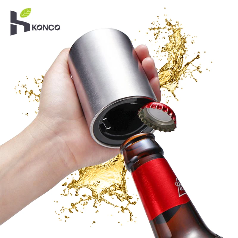 KONCO Magnetic Automatic Beer Bottle Opener Stainless Steel Magnet Jar Opener Kitchen Bar Accessoris Wine Can Openers
KONCO Magnetic Automatic Beer Bottle Opener Stainless Steel Magnet Jar Opener Kitchen Bar Accessoris Wine Can Openers