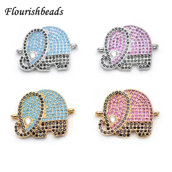 Multi Color CZ Zircon Beads Cute Elephant Metal Charm Two Loops Jewelry Connectors Bracelet Charms or Necklace Pendant
Multi Color CZ Zircon Beads Cute Elephant Metal Charm Two Loops Jewelry Connectors Bracelet Charms or Necklace Pendant