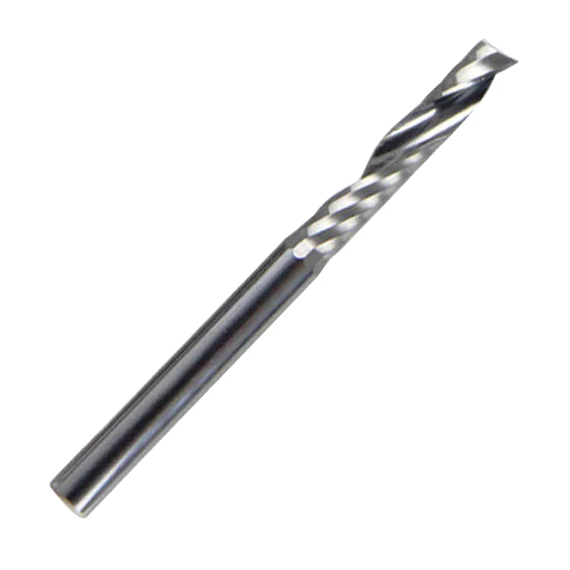 HUHAO Single Flute CNC Router Bits One Flute Spiral End Mills Carbide Milling Cutter Spiral PVC Cutter
HUHAO Single Flute CNC Router Bits One Flute Spiral End Mills Carbide Milling Cutter Spiral PVC Cutter