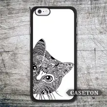 Lovely Eavesdropping Cat font b Case b font For font b iPhone b font 7 6