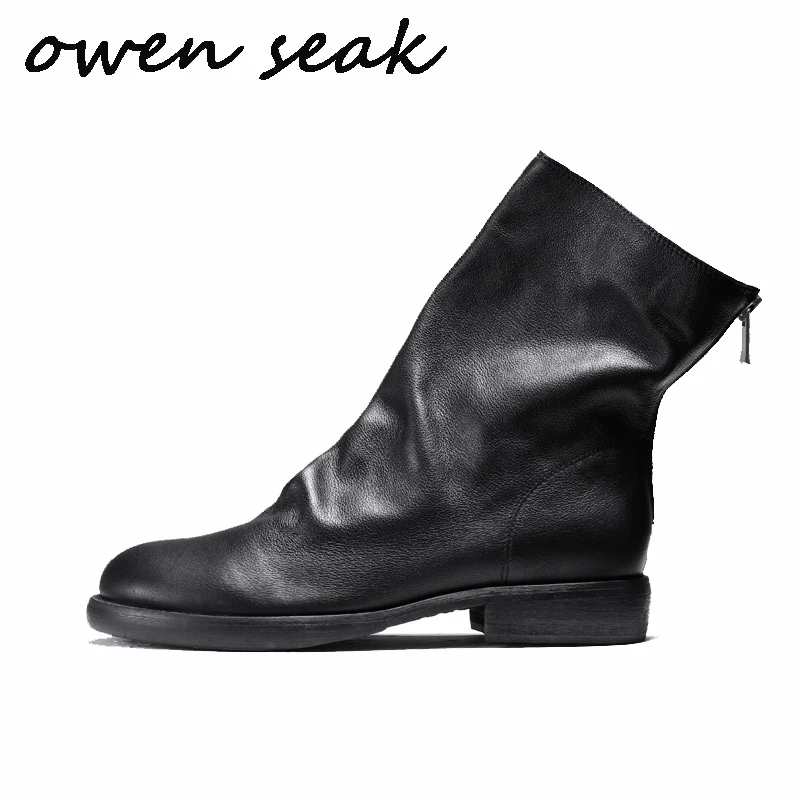 Owen Seak Men Casual Boots Luxury Trainers Cow Leather Shoes Winter Flat Men Snow Fashion Sneakers Black White Boots
Owen Seak Men Casual Boots Luxury Trainers Cow Leather Shoes Winter Flat Men Snow Fashion Sneakers Black White Boots