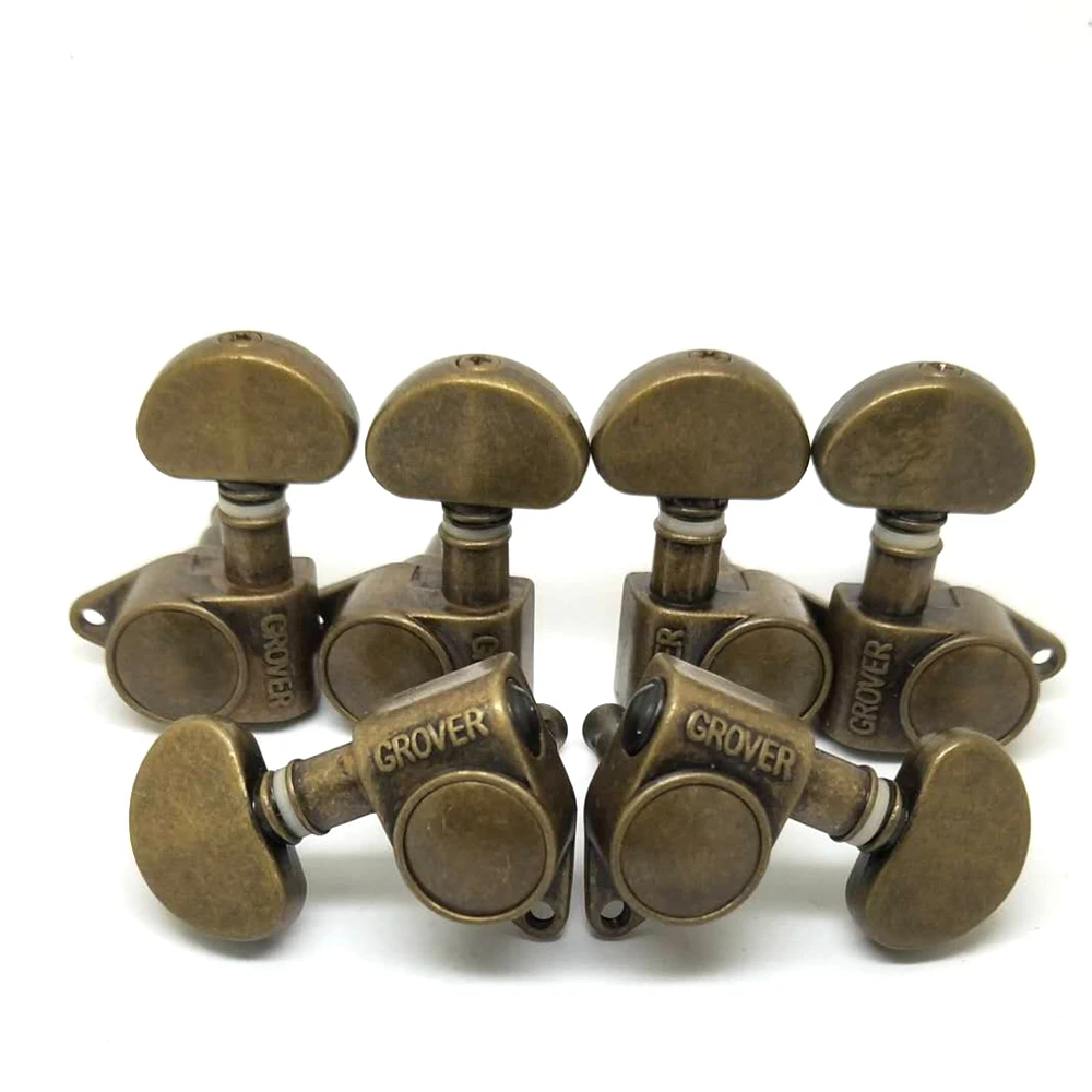 Genuine GROVER 3L3R Vintage Guitar Machine Heads Tuners For LP Electric Guitar Bronze
Genuine GROVER 3L3R Vintage Guitar Machine Heads Tuners For LP Electric Guitar Bronze