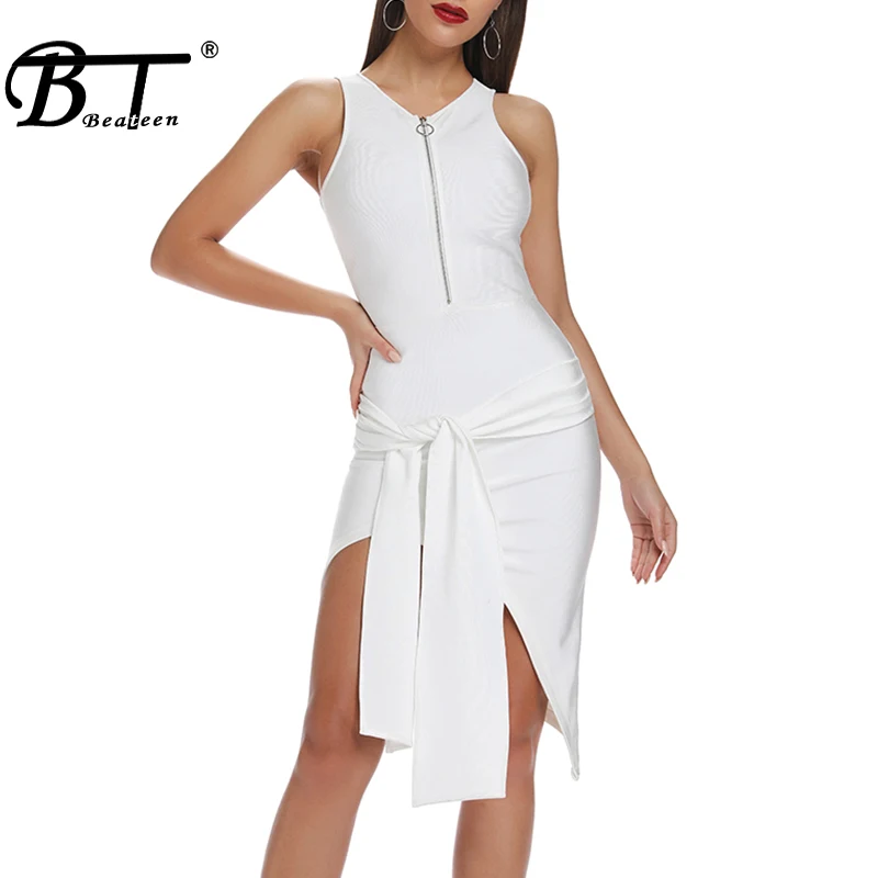 Beateen 2019 New Fashion Office Lady V-Neck Zipper Sleeveless Short Front Sash Bandage Bodycon Women Party Mini Dress
Beateen 2019 New Fashion Office Lady V-Neck Zipper Sleeveless Short Front Sash Bandage Bodycon Women Party Mini Dress