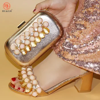 2019 New Champagne Color High Heels Elegant Italian Shoes with Matching Bag Shoe and Bag Set African Shoe Slipper for Women
2019 New Champagne Color High Heels Elegant Italian Shoes with Matching Bag Shoe and Bag Set African Shoe Slipper for Women