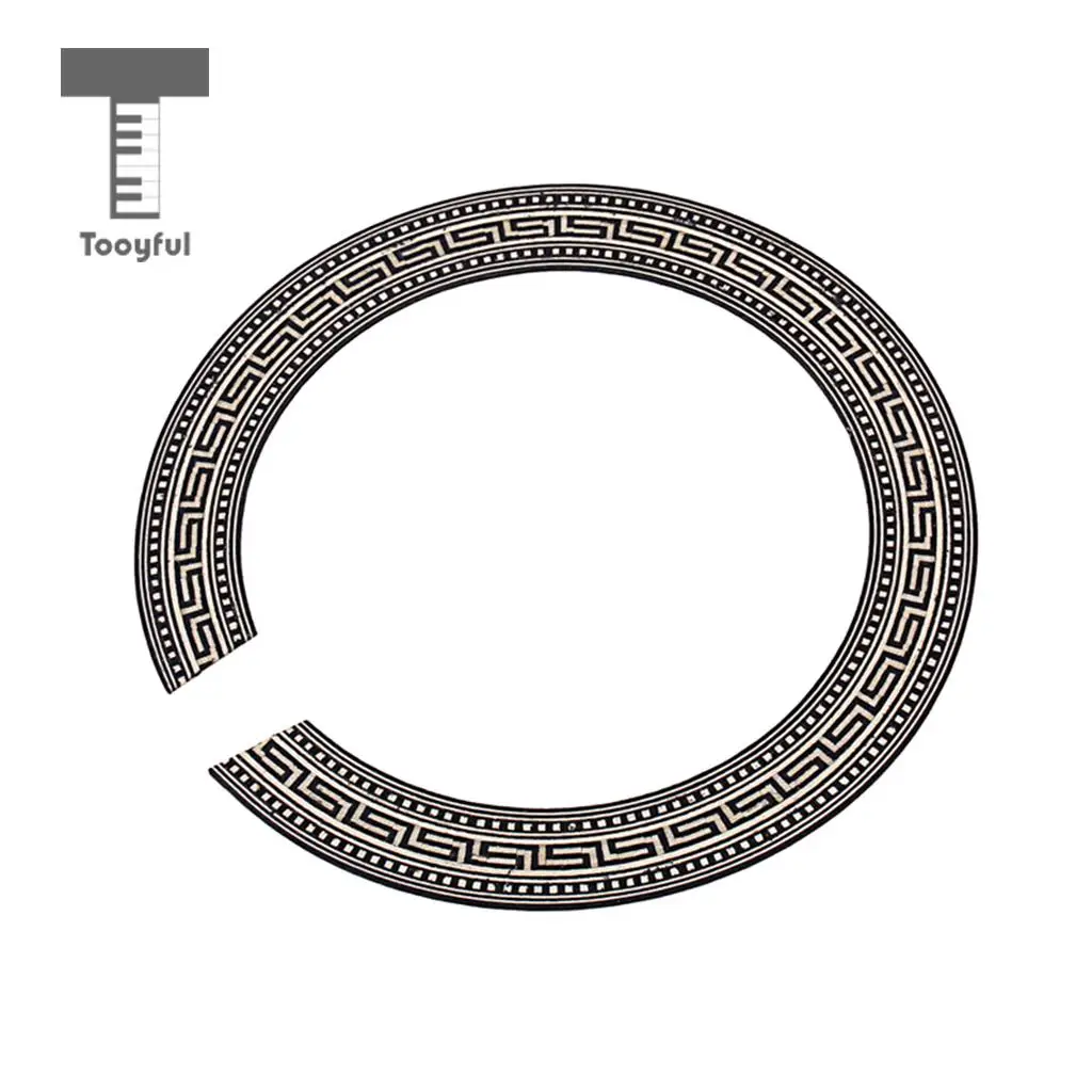 1 Set Guitar Soundhole Rosette Guitar Wooden Sound Hole Decal Sticker for Guitar Parts Dia.91mm