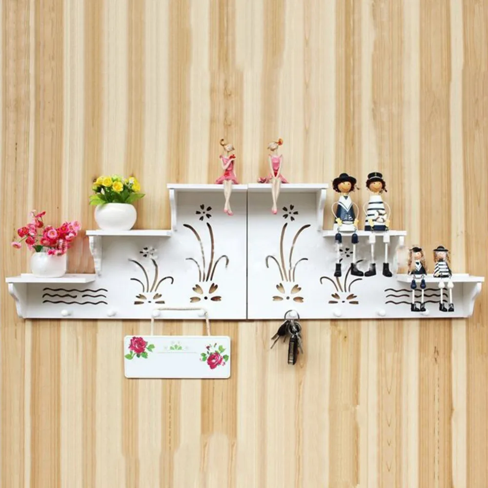 Modern Style Art Wall Hook Storage Holder Racks White Engraving Flower Hanging Wall Shelf Wall Decoration Home Decor
Modern Style Art Wall Hook Storage Holder Racks White Engraving Flower Hanging Wall Shelf Wall Decoration Home Decor