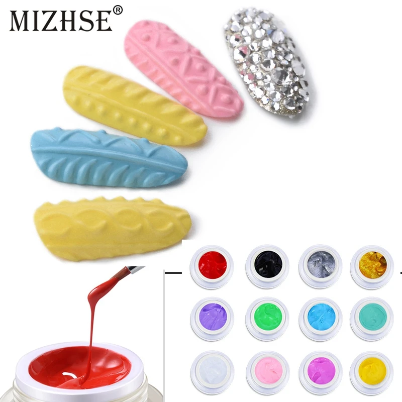 MIZHSE 3D Embossed Gel Nail Art 3D Gel 12 Kleuren Acryl Carving UV LED Gel Langdurige 3D Sculptuur UV Gel Nail Art Design Black
MIZHSE 3D Embossed Gel Nail Art 3D Gel 12 Kleuren Acryl Carving UV LED Gel Langdurige 3D Sculptuur UV Gel Nail Art Design Black
