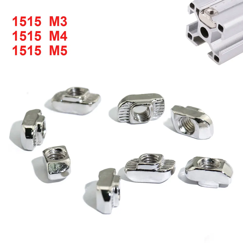 1515 Aluminum Profile with Slot Groove M3 M4 M5 M6 Nickel Plated T Bolt Hammer Head Nut 30 50 100PCS
1515 Aluminum Profile with Slot Groove M3 M4 M5 M6 Nickel Plated T Bolt Hammer Head Nut 30 50 100PCS