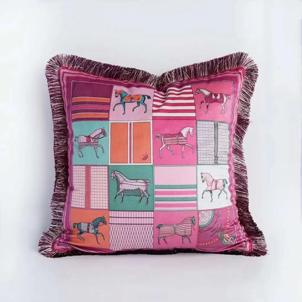 Horse Pillow Cover Luxury Velvet Cushion Cover Home Decorative Sofa Throw Cojines
Horse Pillow Cover Luxury Velvet Cushion Cover Home Decorative Sofa Throw Cojines