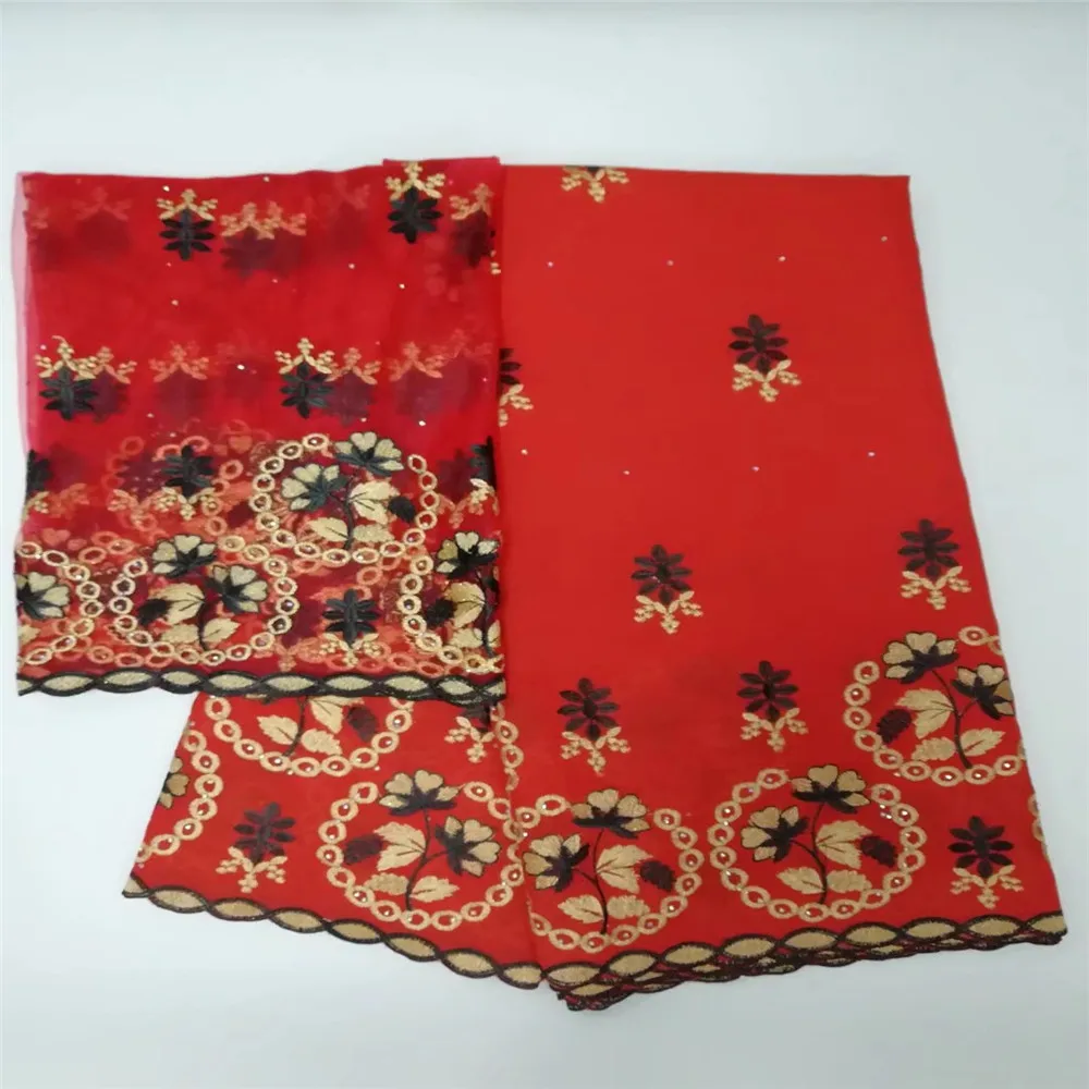 High Quality Indian Embroidery Bazin Riche Getzner 2018 Red African Fabric For Party X431-1
High Quality Indian Embroidery Bazin Riche Getzner 2018 Red African Fabric For Party X431-1