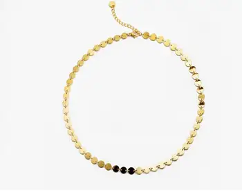 YUN RUO Rose Gold Silver Color Modern Stylish Sequin Chokers Necklace Woman 316 L Stainless Steel Jewelry Never Fade Hot Sell
YUN RUO Rose Gold Silver Color Modern Stylish Sequin Chokers Necklace Woman 316 L Stainless Steel Jewelry Never Fade Hot Sell